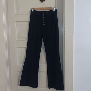 Soft Surroundings Flare Leg, Button Fly Jeans